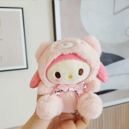 My Melody Cute Plush Doll Car KeyChain Backpack Small Pendant Stuffed Toy Gift AU - Aimall