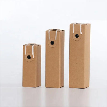 100PCS Kraft Paper Box Lipstick Perfume Essential Oil Cosmetics Packaging Boxes Aimall
