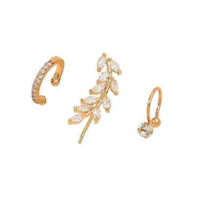 Simple Ear Clips No Piercing Stud Earrings Set Non Pierced Fashion Jewellery