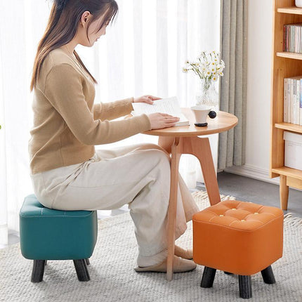 Small Stool Household Sofa Stool Shoes Changing Low Seat for Bedroom and Living