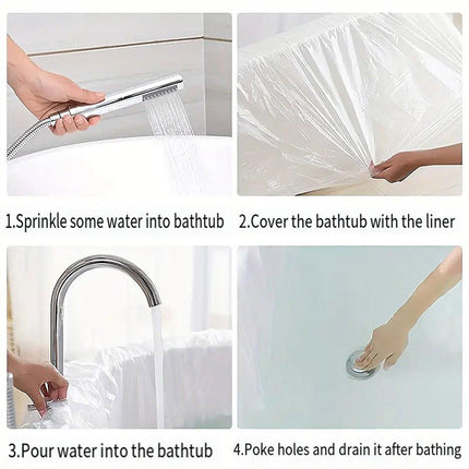 30pcs Bath Film Hotel Toiletries Set Bathtub Liner Hygiene Bags for Spa Travel
