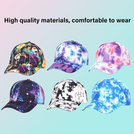 Tropical Fruit Tie-dye Baseball Cap Fashion Sun Hat Casual Outdoor Sports Cap