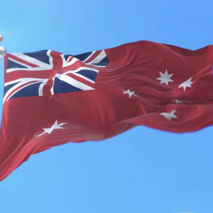 Large Australia Red Ensign Flag Duster Aussie Heavy Duty Marine Navy 90 x 150cm - Aimall
