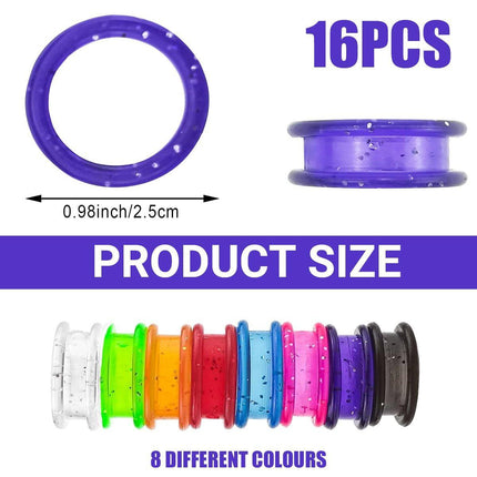 16Pcs Dog Grooming Scissors Soft Silicone Finger Rings Insert Finger Protector
