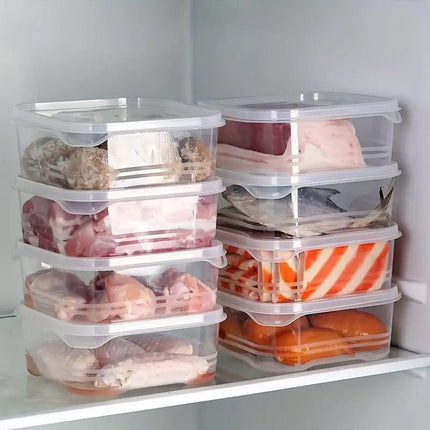 10pcs 350ml Food Organizer Vegetable Fridge Storage Box Food Dispenser Set