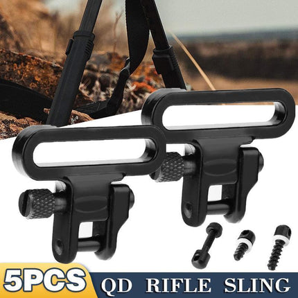 5PCS Swivel Studs Bolt Quick Detach Machine Screw & Base FOR QD Rifle Sling AU - Aimall