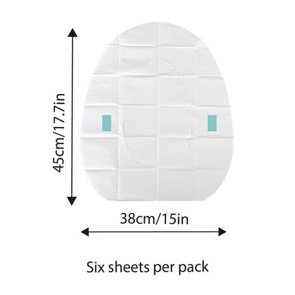 10PCS Disposable Water Soluble Toilet Seat Cover Travel Hygiene Paper Mat