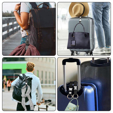 5PCS Luggage Anti Theft Multi-role Metal Buckle Hook Load Bearing Suitcase Strap