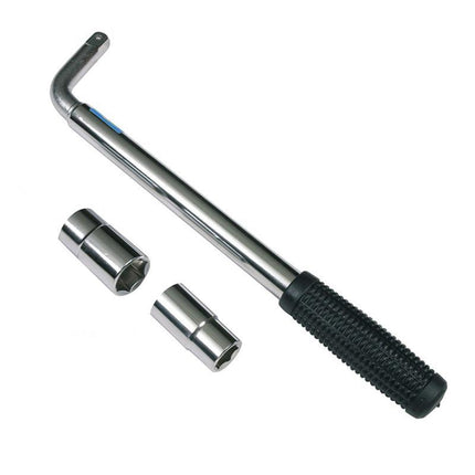 Extendable Car Wheel Brace Heavy Duty Nut Lug Wrench Sockets 17/19mm & 21/23mm - Aimall