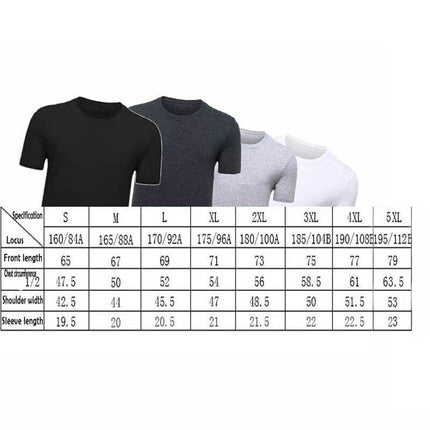 Men's T-shirt Plain Blank 100% heavy Cotton Basic Tee Short Sleeve Large S - 5XL Black - Aimall