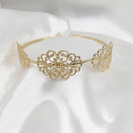 Women Upper Arm Cuff Armband Adjustable Jewelry Bracelet Minimalist Bangle Gift - Aimall