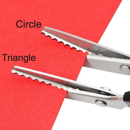 Dressmaking Pinking Shears Crafts Zig Zag Cut Serrated Scissors Serrated Fabric - Aimall