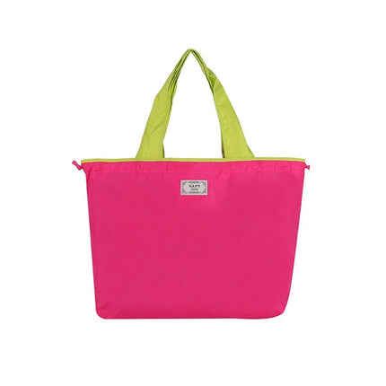 Ultra-Light Foldable Large Capacity Portable Shopping Bag with Drawstring Mouth