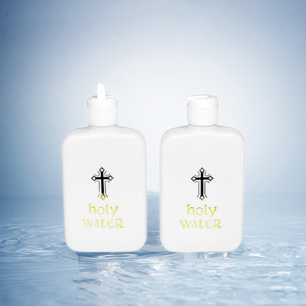 10XHoly Water Bottle Gold For Cross Plastic Portable Holy Water Container Easter