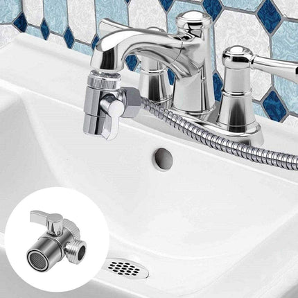 Switch Faucet Adapter Kitchen Sink Splitter Diverter Valve Water Tap Connector