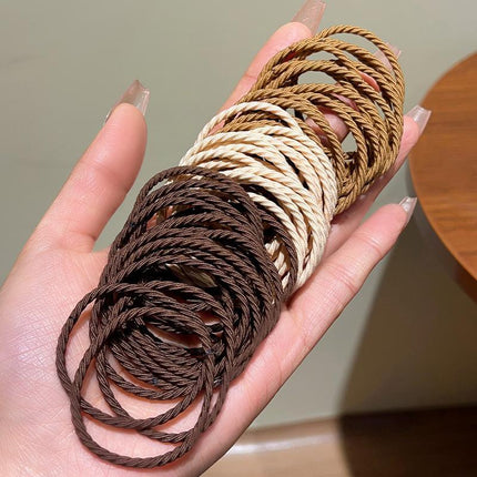100PCS Elastic Hair Ties Band Rope Cute Tiny Ponytail Holders Girls Bulk Set - Aimall