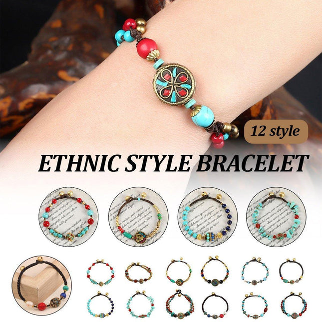 Vintage Ethnic Style Bracelet for Women Simple Weaving String Fashion Jewellery