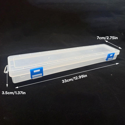 10PCS Clear Brush Storage Box for Gouache Watercolor Oil Painting Pen Holder Box