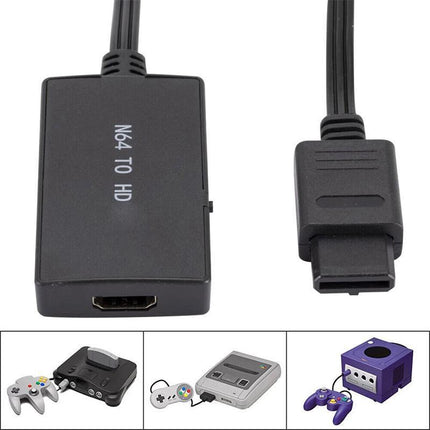 N64 To HDMI Converter Adapter HD Cable for Nintendo 64 Gamecube Super NES SNES - Aimall