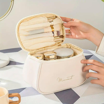 Large Capacity Portable Waterproof Makeup Organizer Bag Cosmetic Storage Box