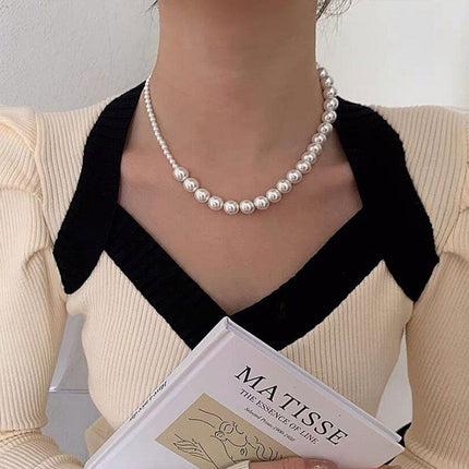 Imitation Pearl Necklaces Different Sizes Elegant Jewellery Women Girls