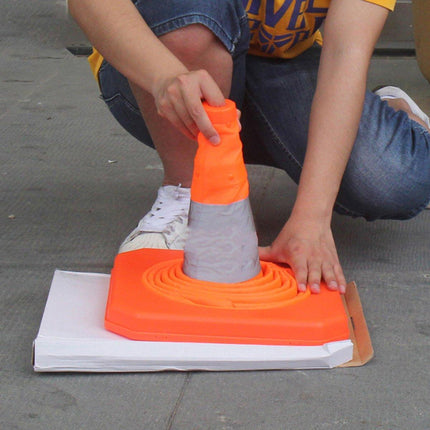 Folding Reflective Traffic Barrier Cone for Road Emergency and Expansion Control