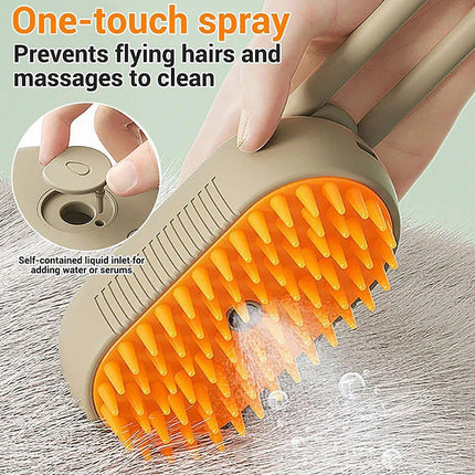 Mango Pet Massage Comb Spray Brush for Dogs Cats Grooming Shedding Detangler