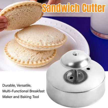 Stainless Steel Sandwich Cutter Bread Press Mold for Sandwiches and Baking Molds