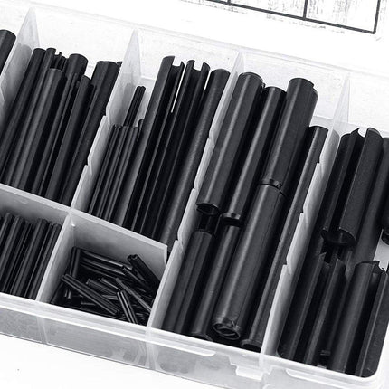 450PCS Roll Pin Assortment Kit Slotted Spring Tension Pins Fasteners Dowel