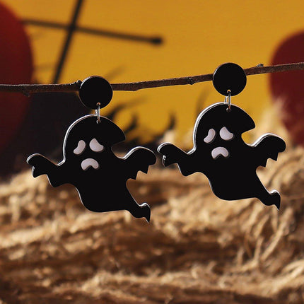 Halloween Ghost Earrings Punk Style Jewelry for Women Gothic Fashion Accessories