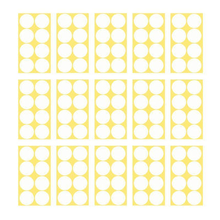 8/13/25/50mm Colour Sticker Dots Adhesive Round Labels Circular Scrapbooking White - Aimall