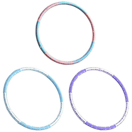 Detachable Weighted Hula Hoop Fitness Equipment for Home Exercise Use