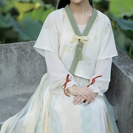 Female Hanfu One-Piece Waist Skirt Traditional Chinese Style Dress Outfit