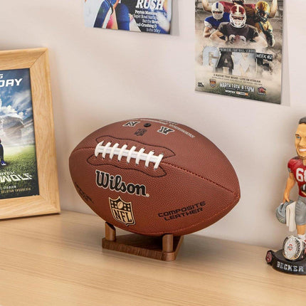 Wooden Triangular Stand Ball Storage Rack Basketball Football Holder Display