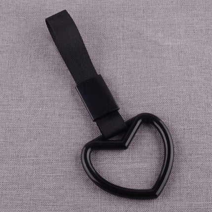 Heart Shaped Car Static Decorative Warning Ring Rear Bumper Interior Pull Ring