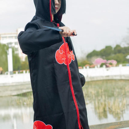 Halloween Ninja Cloak COS Costume Akatsuki Taka Hooded Robe