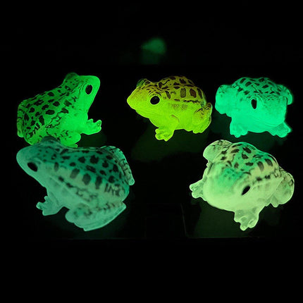 20pcs Simulation Luminous Frog Aquarium Decoration DIY Accessories for Fish Tank