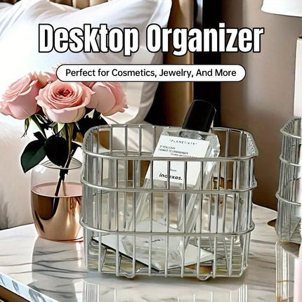 Stainless Steel Household Storage Basket Square Organizer for Kitchen and Home