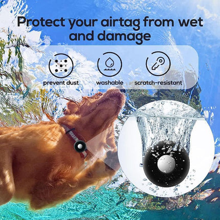 Silicone Pet Protective Case for Airtag Loop Apple GPS Finder Dog Cat Collar - Aimall