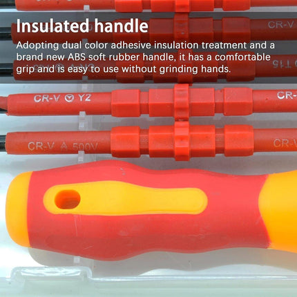 7Pcs Insulated Screwdriver Set Electrical Maintenance Kit Professional Tools