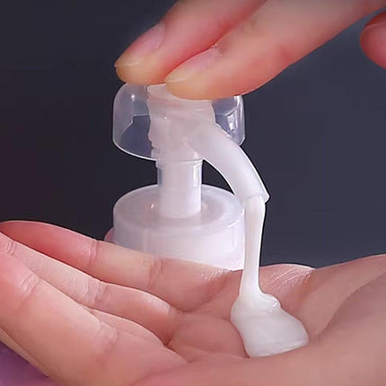 2PCS Square Bottle Travel Cosmetic Hand Soap Shampoo Lotion Dispenser Refillable