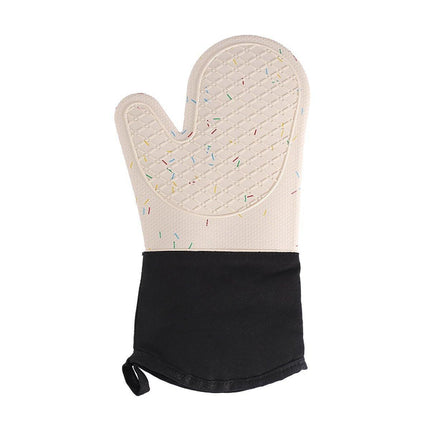 Silicone Oven Mitts Long Heat Resistant Anti-Hot Microwave Insulation Gloves