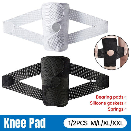 1/2PCS Adjustable Ultra Thin Knee Support Straps Sports Compression Knee Brace