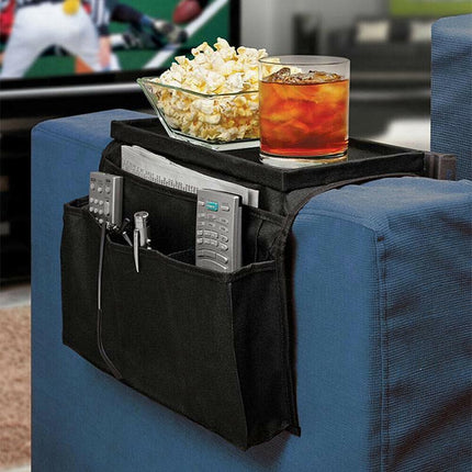 6 Pocket Couch Organizer Remote Storage Holder Sofa Chair Arm Control Rest bag - Aimall