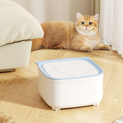 Large Cat Litter Box with Flip Lid Covered Cat Litter Bin for Easy Cleaning