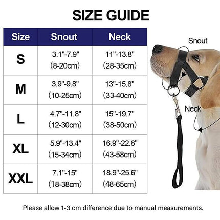 Pink Dog Training Head Collar Halter Stop Pulling Training Tool Harness Strap Leader - Aimall