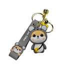 Cartoon Chinese Zodiac Furtune Shiba Inu Design Keychain Backpack Car Pendant - Aimall