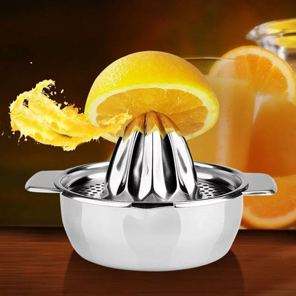 Stainless Steel Fruit Lemon Citrus Orange Juicer /Manual Press Squeezer OZ - Aimall