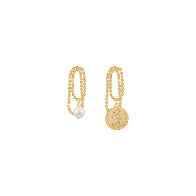 Vintage Asymmetric Long Earrings Fashion Unique Creative Jewelry Design