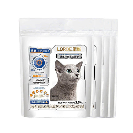 2.5/2.6KG Pet Mixed Deodorant Cat Litter Tofu Corn Cat Litter Flush Toilet - Aimall